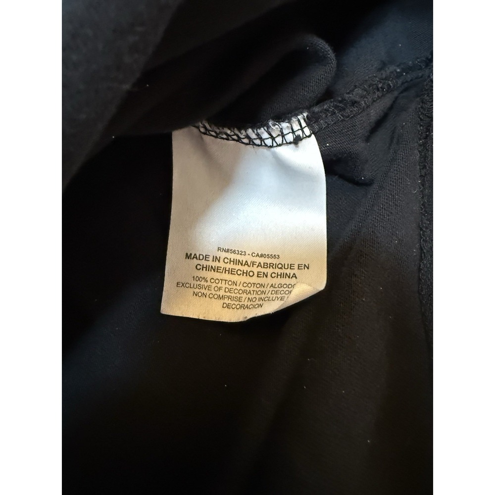 Nike black long-sleeve w/ white stripes on the sleeves and a curved hem - Small - Picture 4 of 10